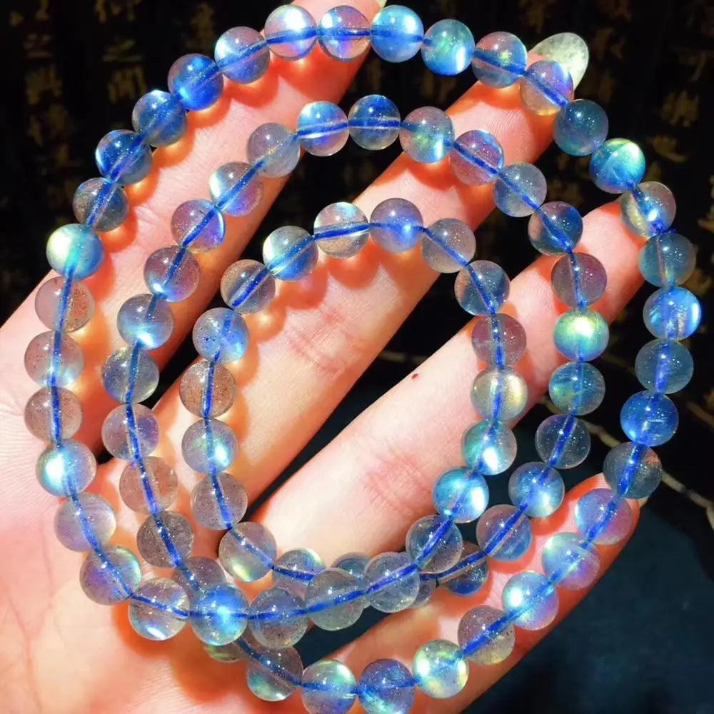 Blue Labradorite Wrap Bracelet-ToShay.org