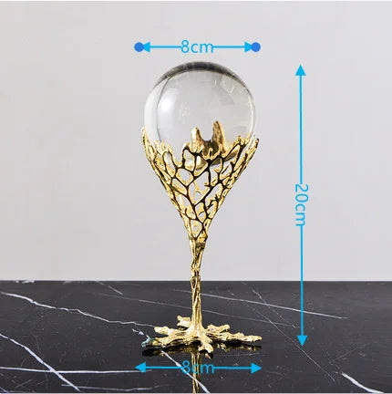 Gold Crystal Ball Stand-ToShay.org