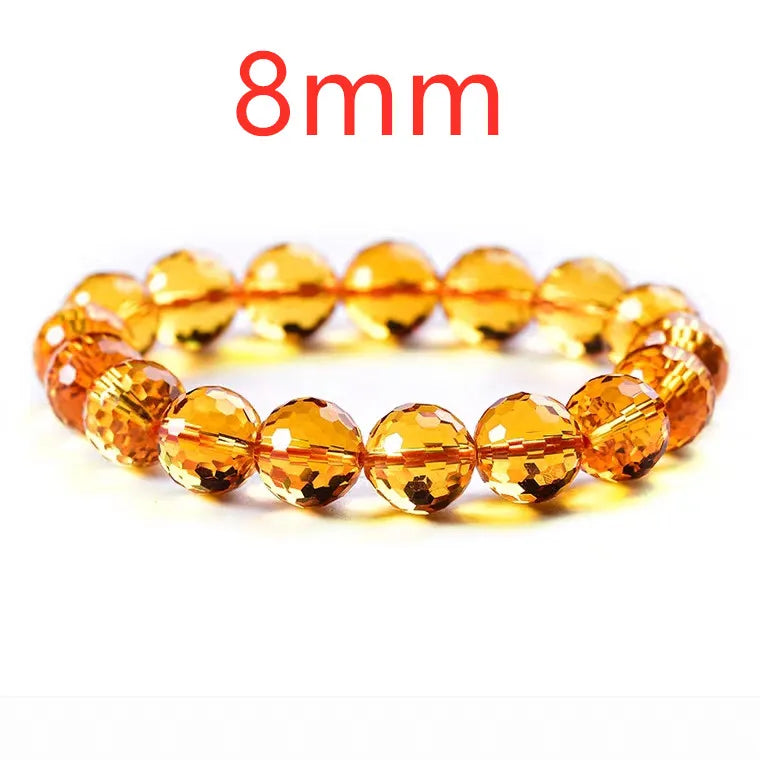 Yellow Citrine Bead Bracelet-ToShay.org