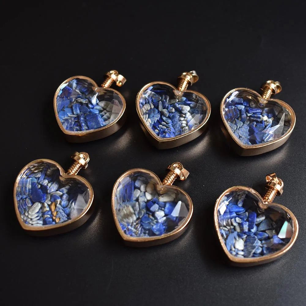 Mixed Crystal Wish Bottle Hearts-ToShay.org