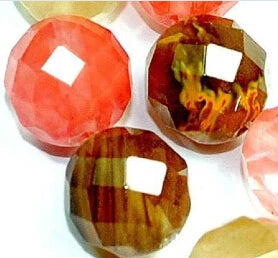 Red Watermelon Tourmaline Beads-ToShay.org