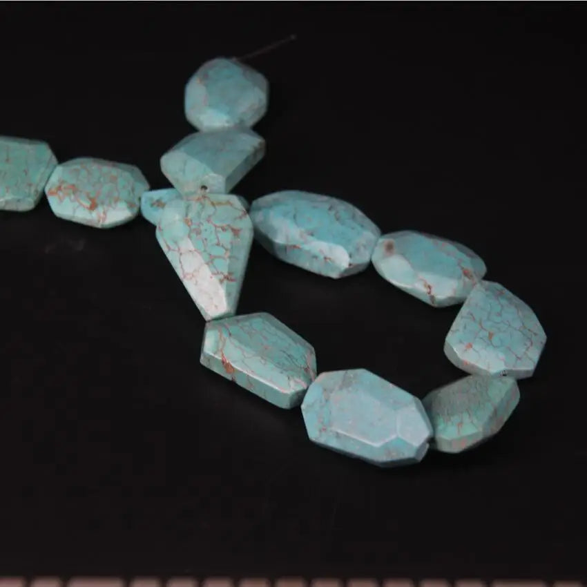 Blue Turquoise Slab Beads-ToShay.org