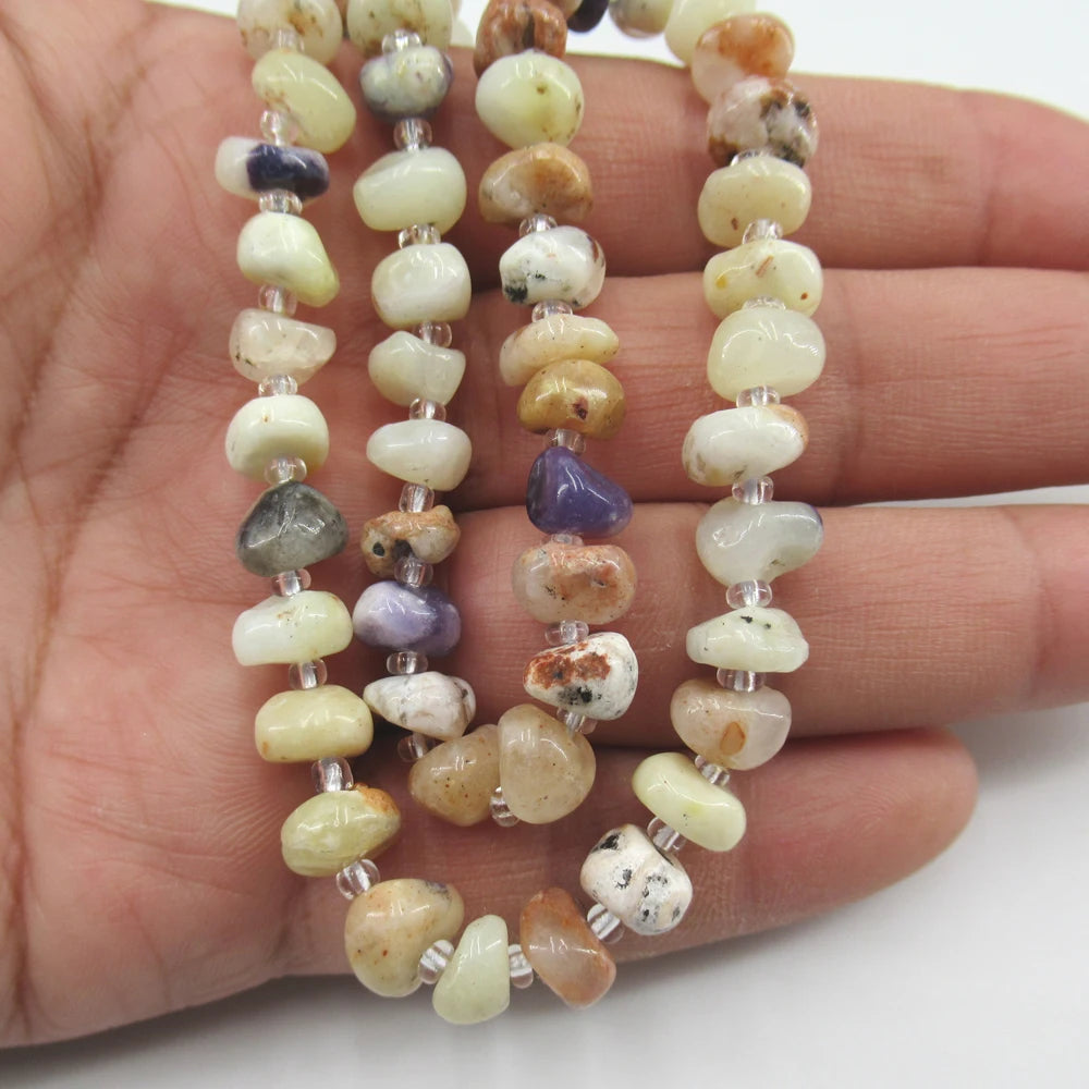 Yellow Purple Opal Beads-ToShay.org