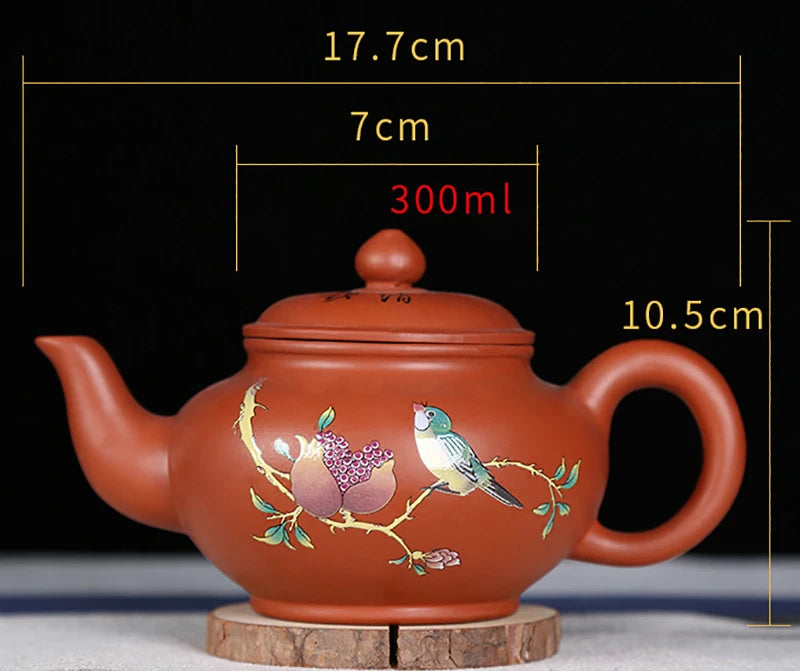 Yixing Painted Clay Teapot-ToShay.org