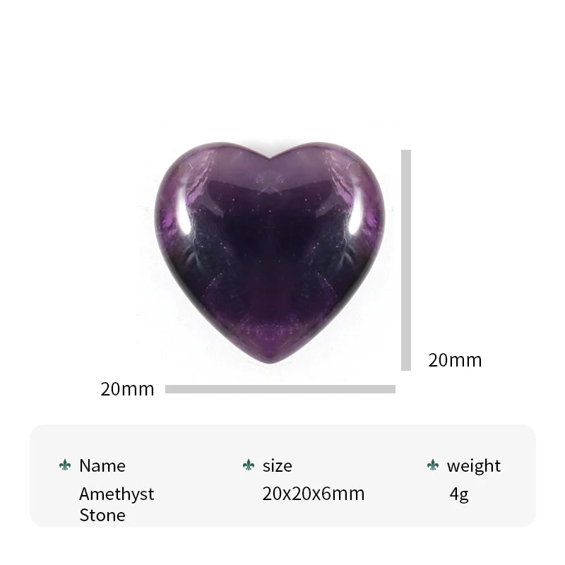 Purple Amethyst Heart-ToShay.org