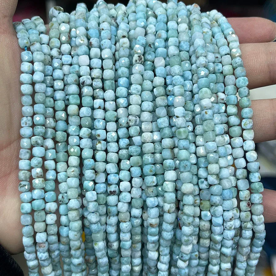 Blue Larimar Square Beads-ToShay.org