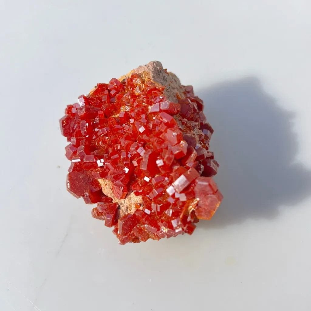 Orange Vanadinite Crystal-ToShay.org