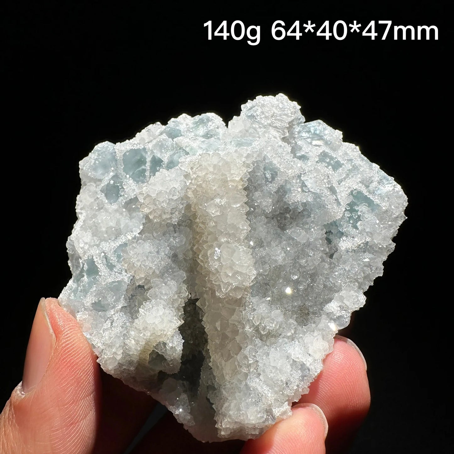 Green Sugar Fluorite Cluster-ToShay.org