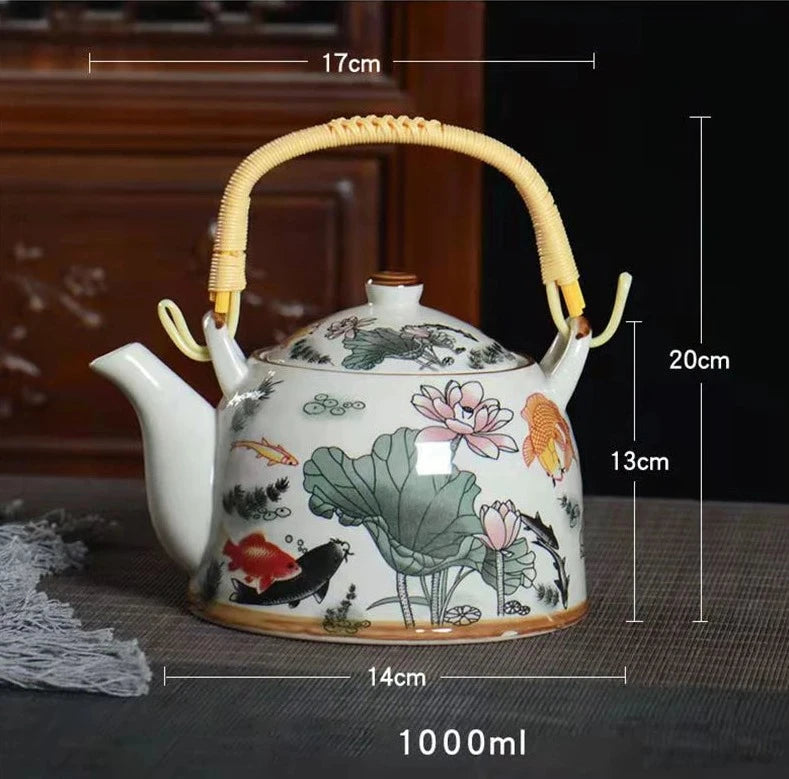 Glaze Porcelain Tea Pot-ToShay.org