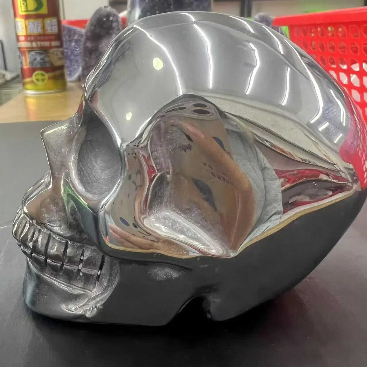 Silver Terahertz Skull-ToShay.org