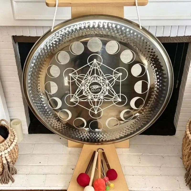 Nickel Horus Eye Mirror Gong-ToShay.org