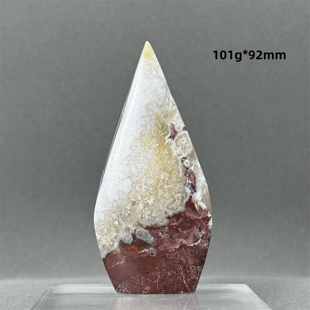 Red Lace Agate Torch-ToShay.org