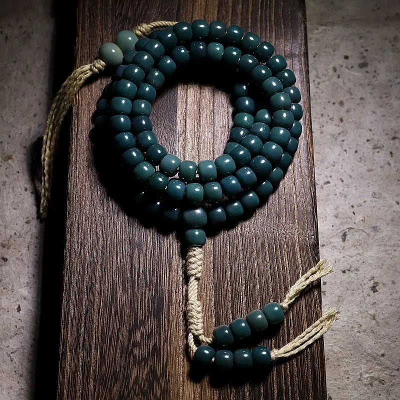 Green Bodhi Root Mala-ToShay.org
