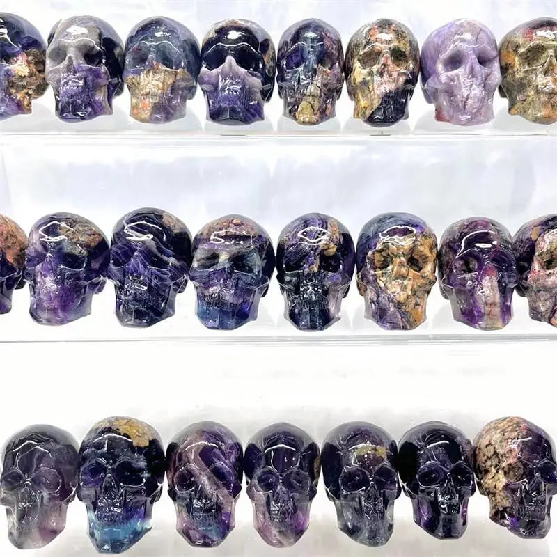 Purple Dream Amethyst Skulls-ToShay.org
