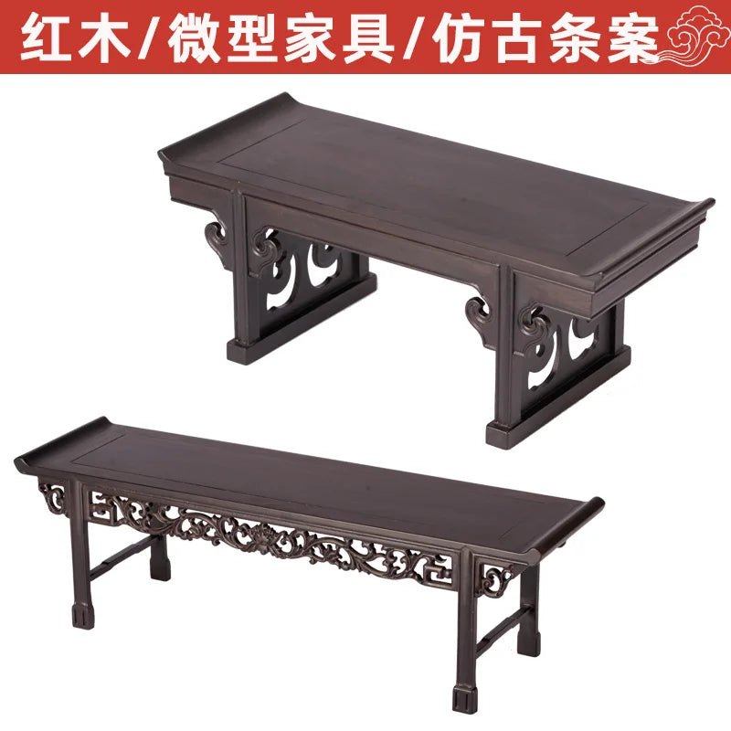 Redwood Display Table Stand-ToShay.org