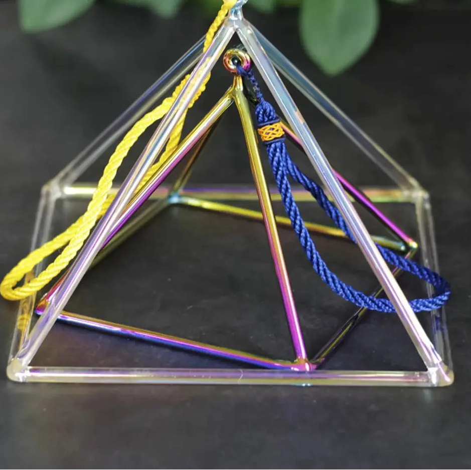 Rainbow Crystal Singing Pyramid-ToShay.org