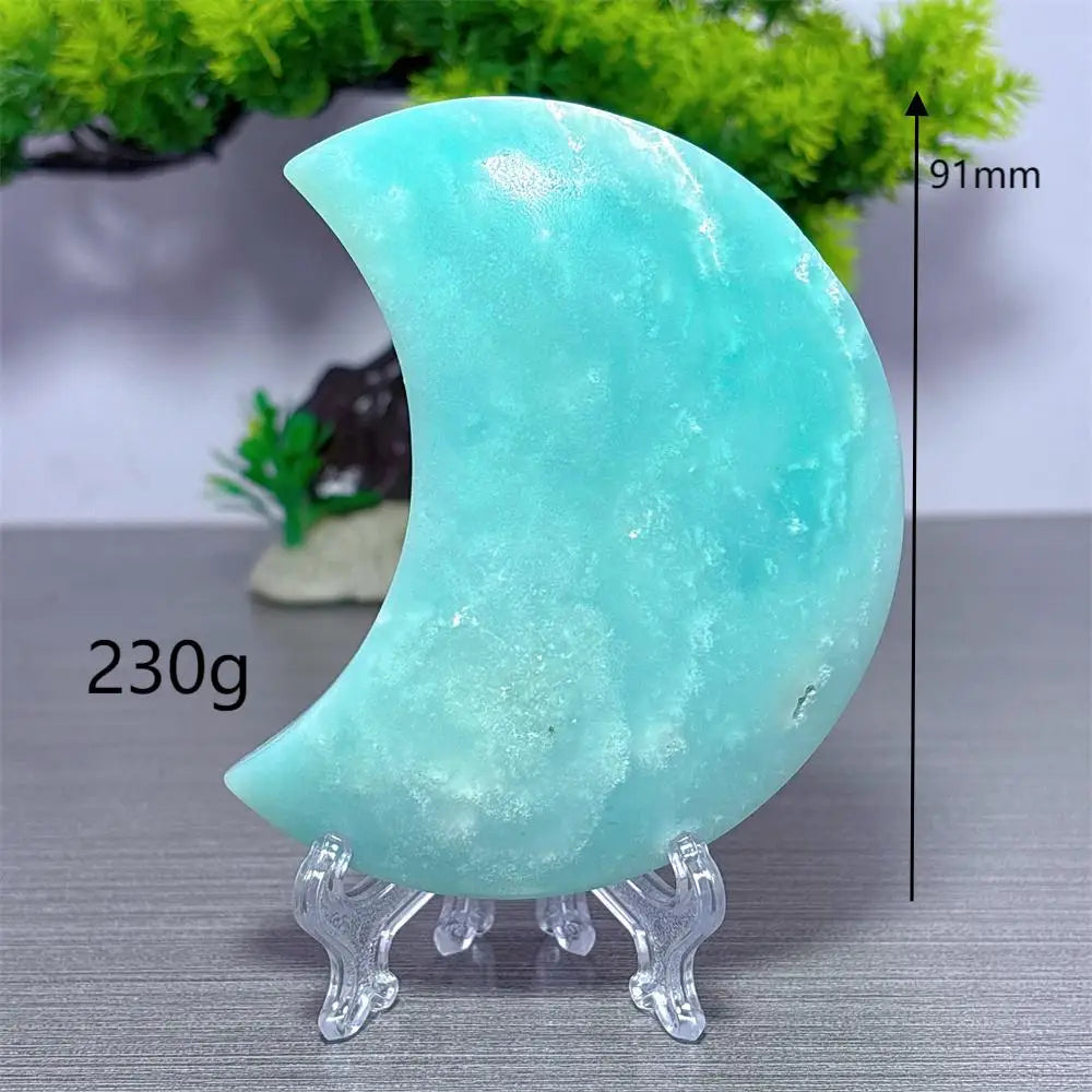 Blue Calcite Moon-ToShay.org