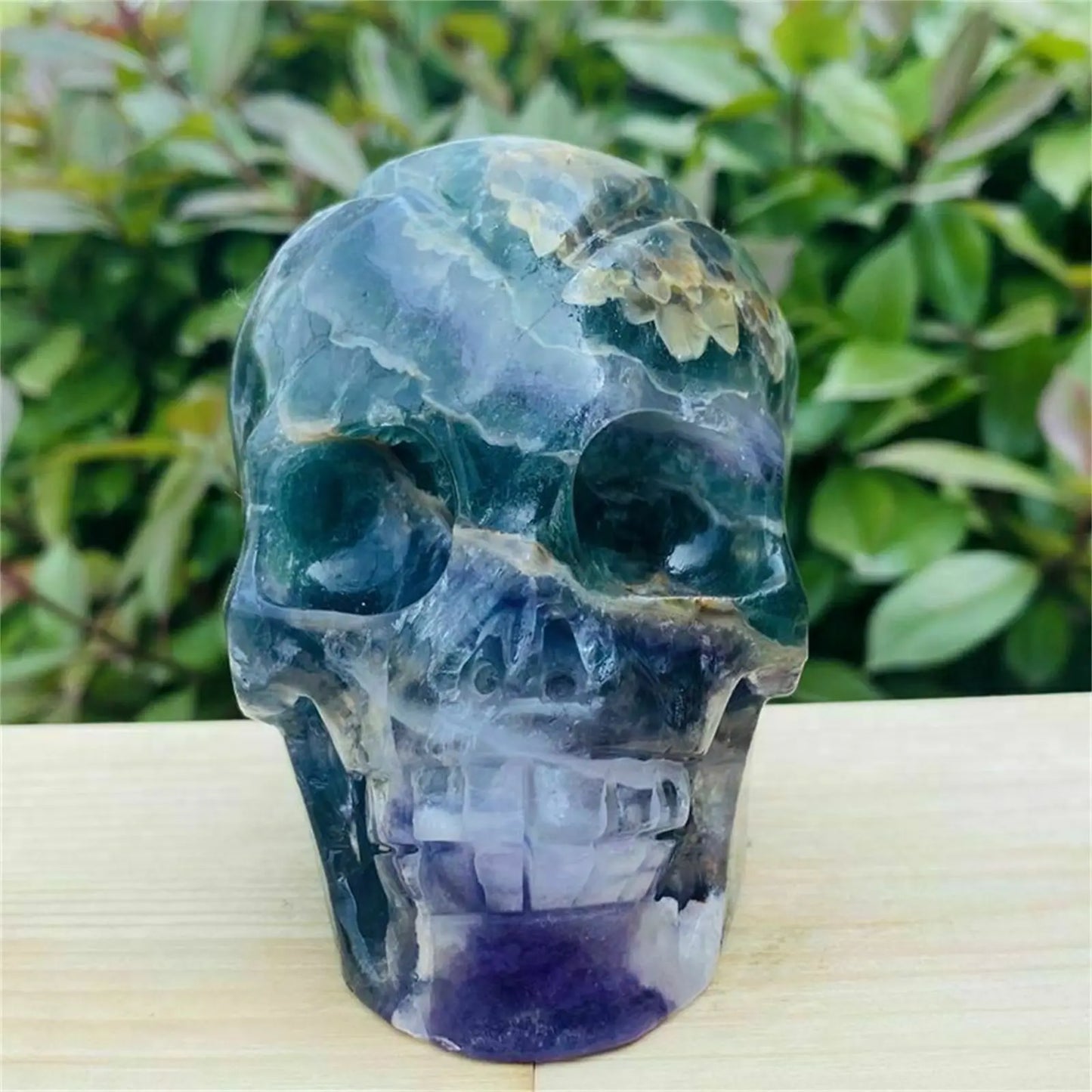 Purple Fluorite Skull-ToShay.org
