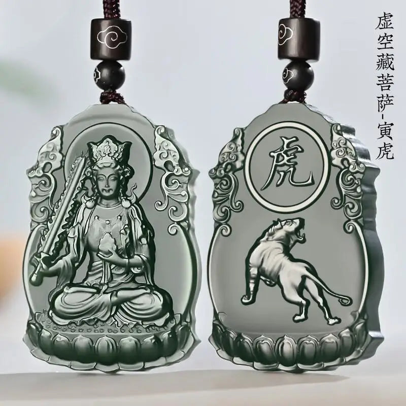 Black Jade Zodiac Pendant-ToShay.org