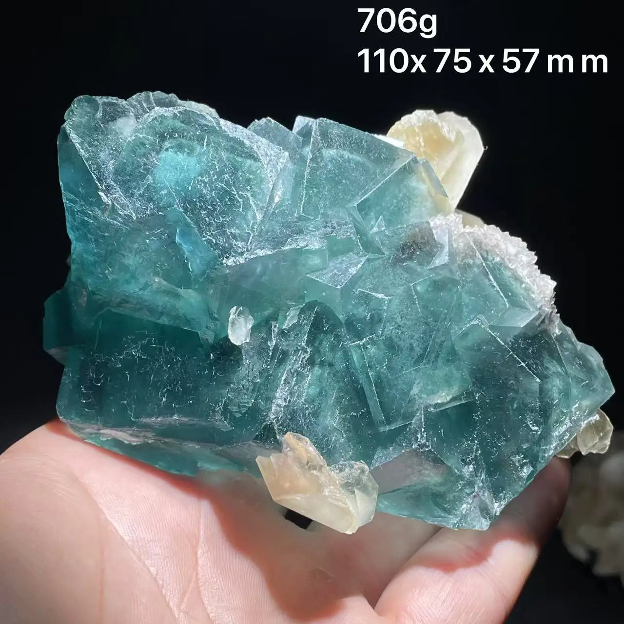 Blue Fluorite Cube Crystal-ToShay.org