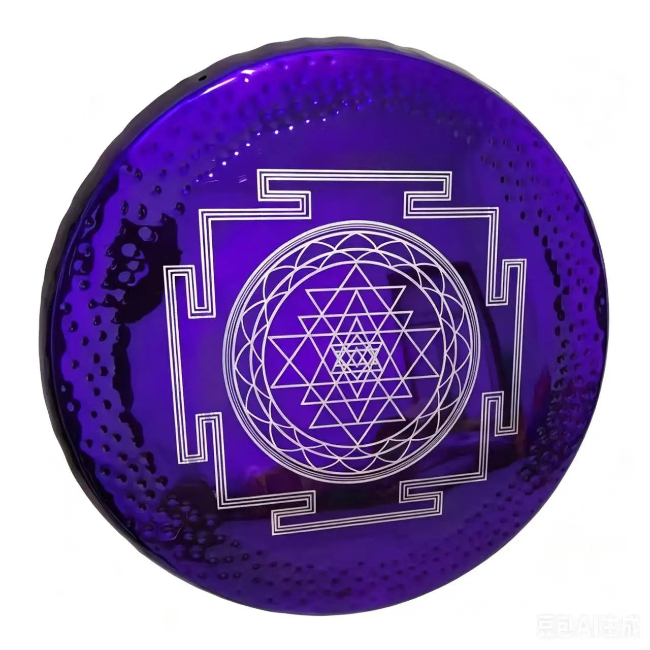 Purple Nickel Sri Yantra Gong-ToShay.org