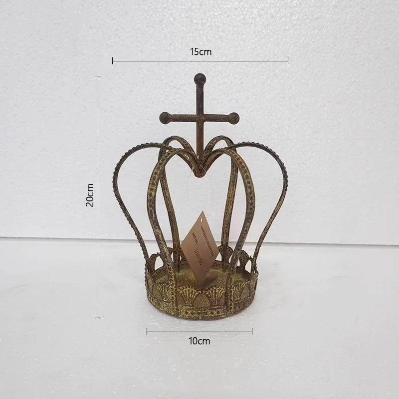 Ironwork Crown Candle Holders-ToShay.org