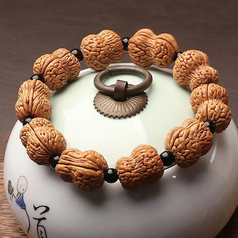 Wood Peach Pit Bracelet-ToShay.org