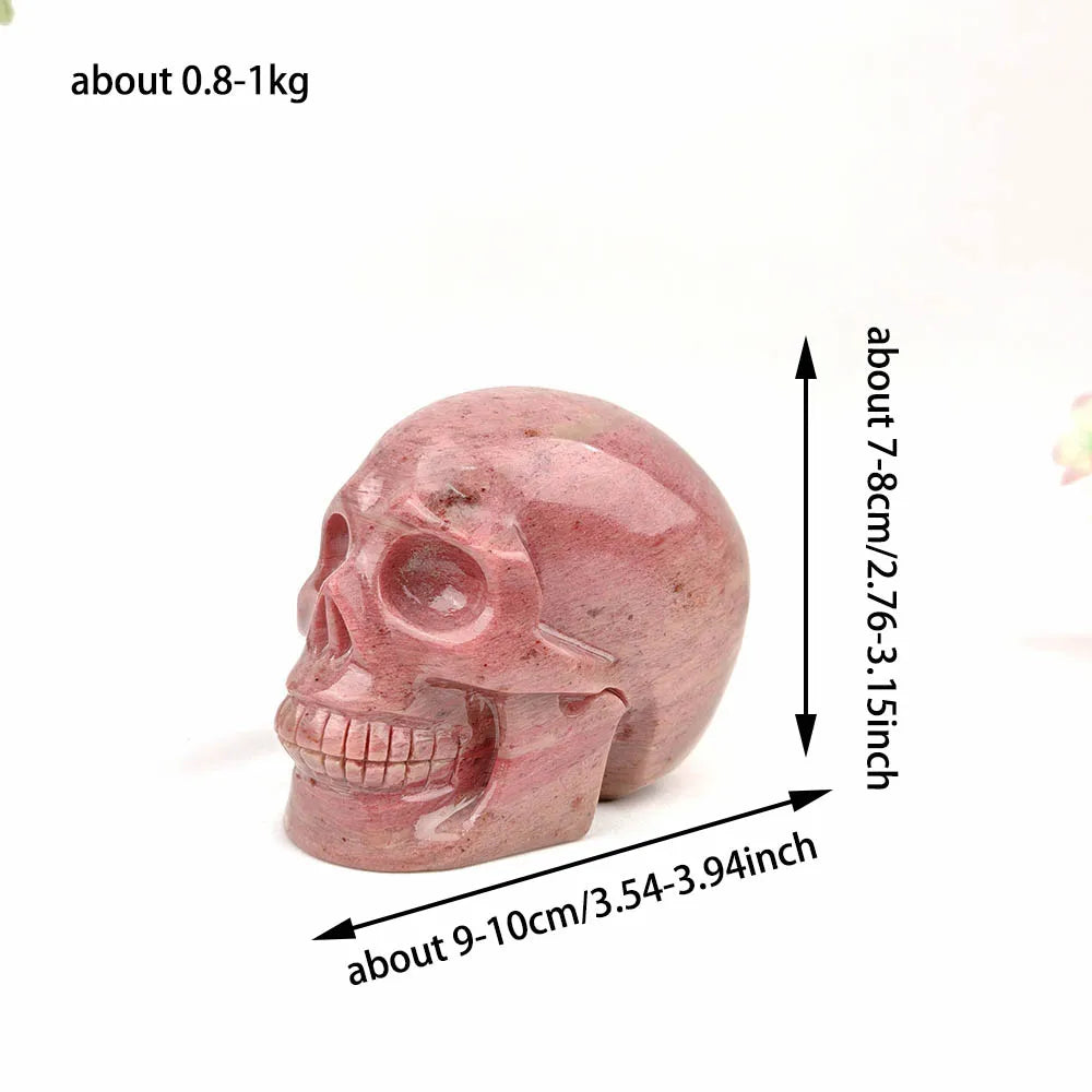 Pink Rhodonite Skull-ToShay.org