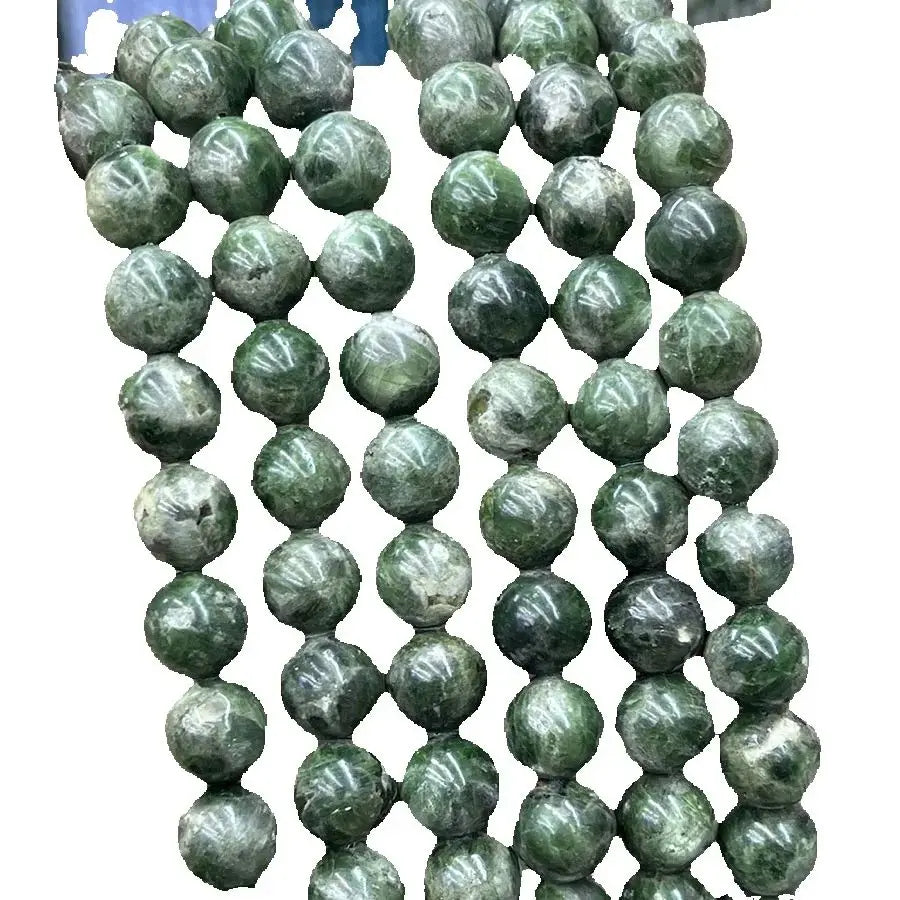 Green Diopside Crystal Beads-ToShay.org