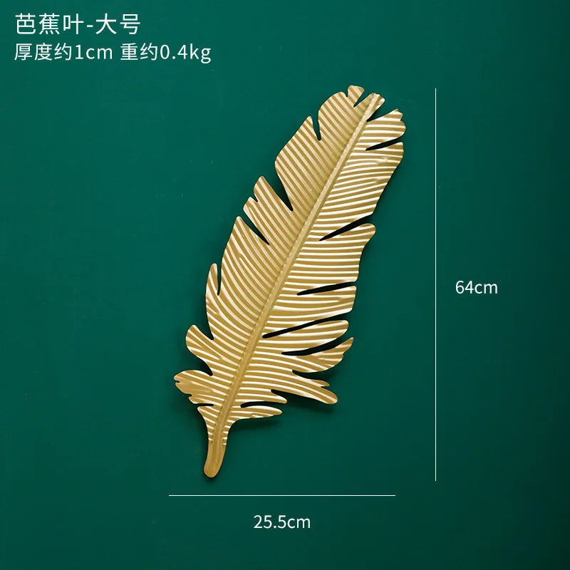 Gold Leaf Iron Wall Art-ToShay.org
