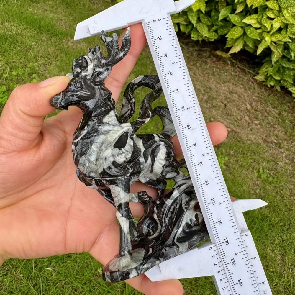 Black White Shell Stone Deer-ToShay.org