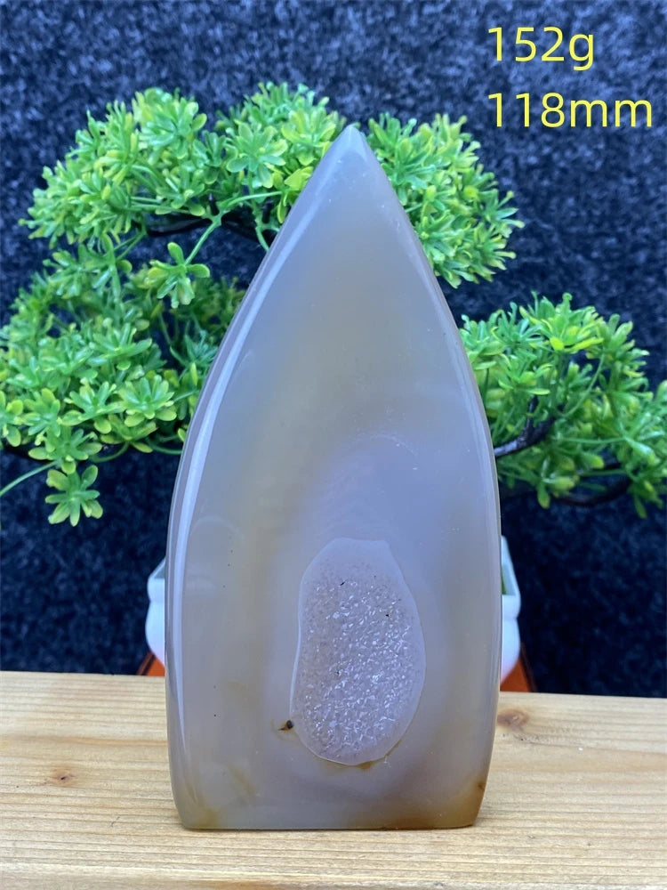Blue Agate Geode Torch-ToShay.org