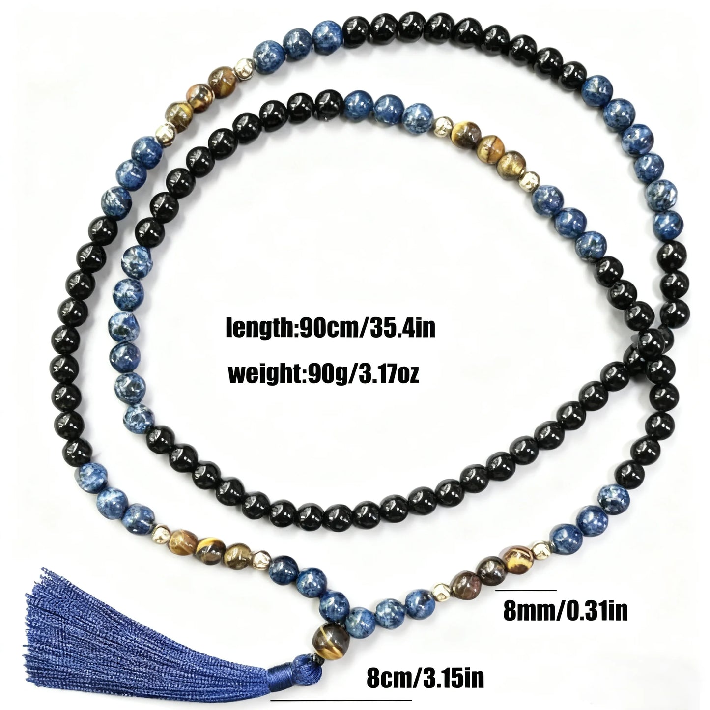 Blue Tiger Eye Mala Beads-ToShay.org