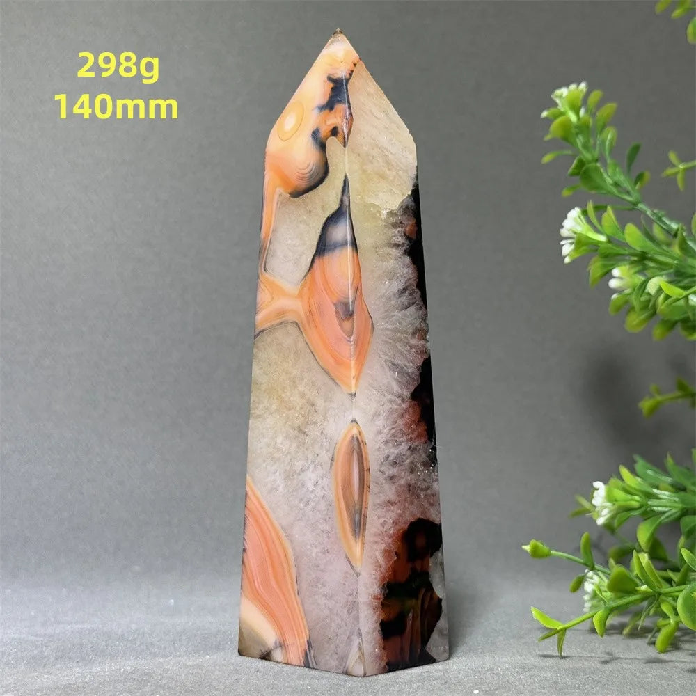 Black Striped Agate Obelisk-ToShay.org