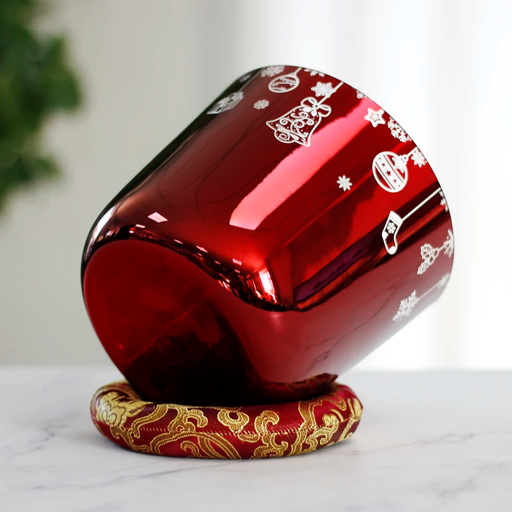 Red Christmas Singing Bowl-ToShay.org