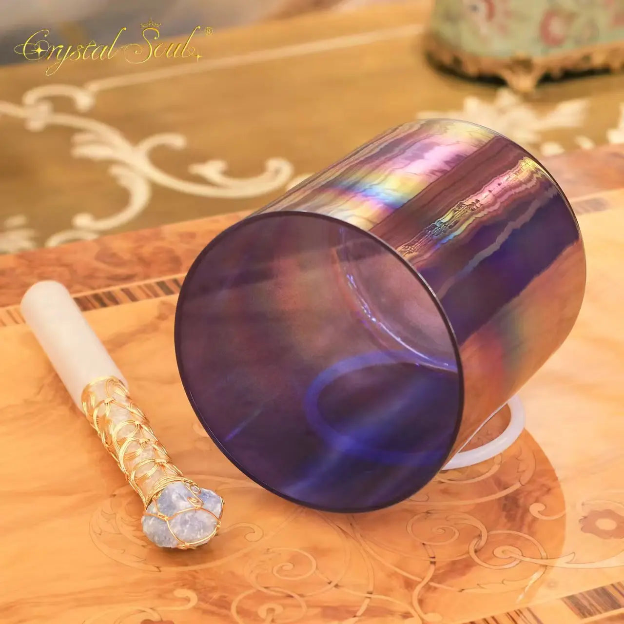 Purple Cosmic Crystal Singing Bowl-ToShay.org