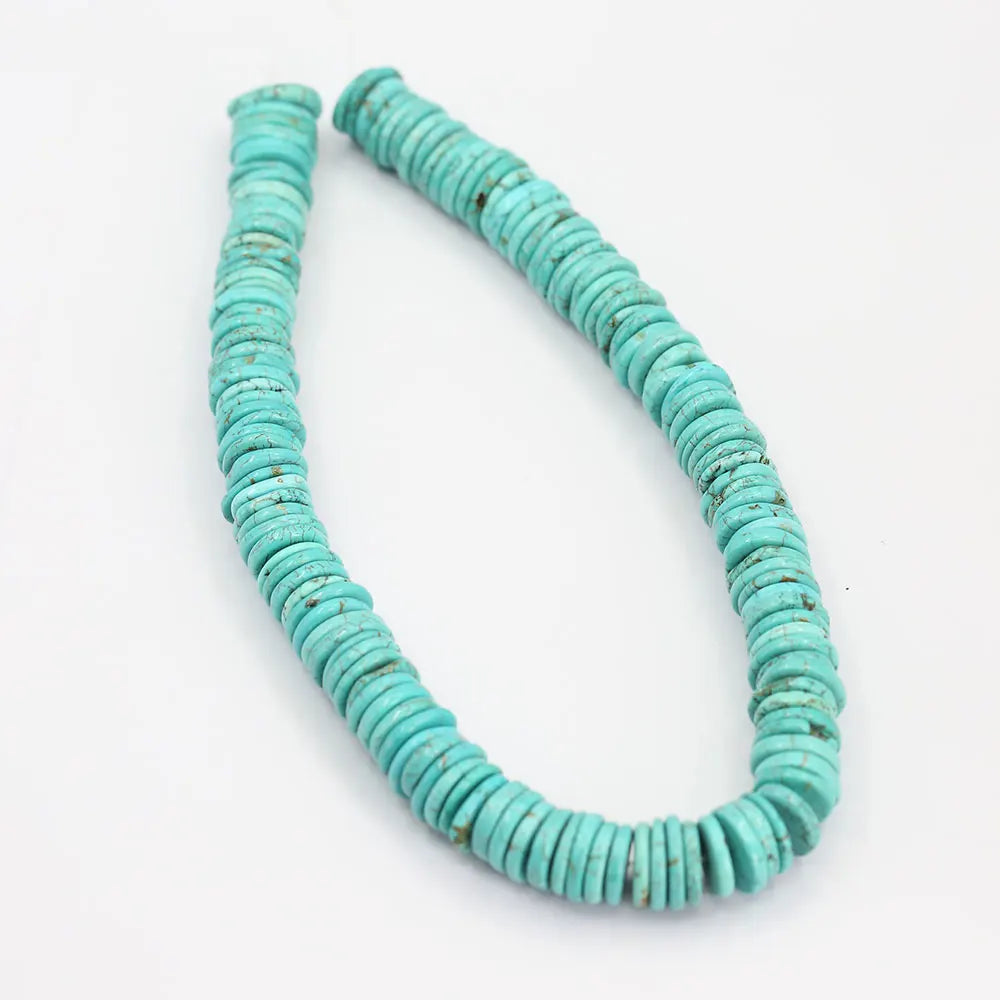 Blue Turquoise Coin Beads-ToShay.org
