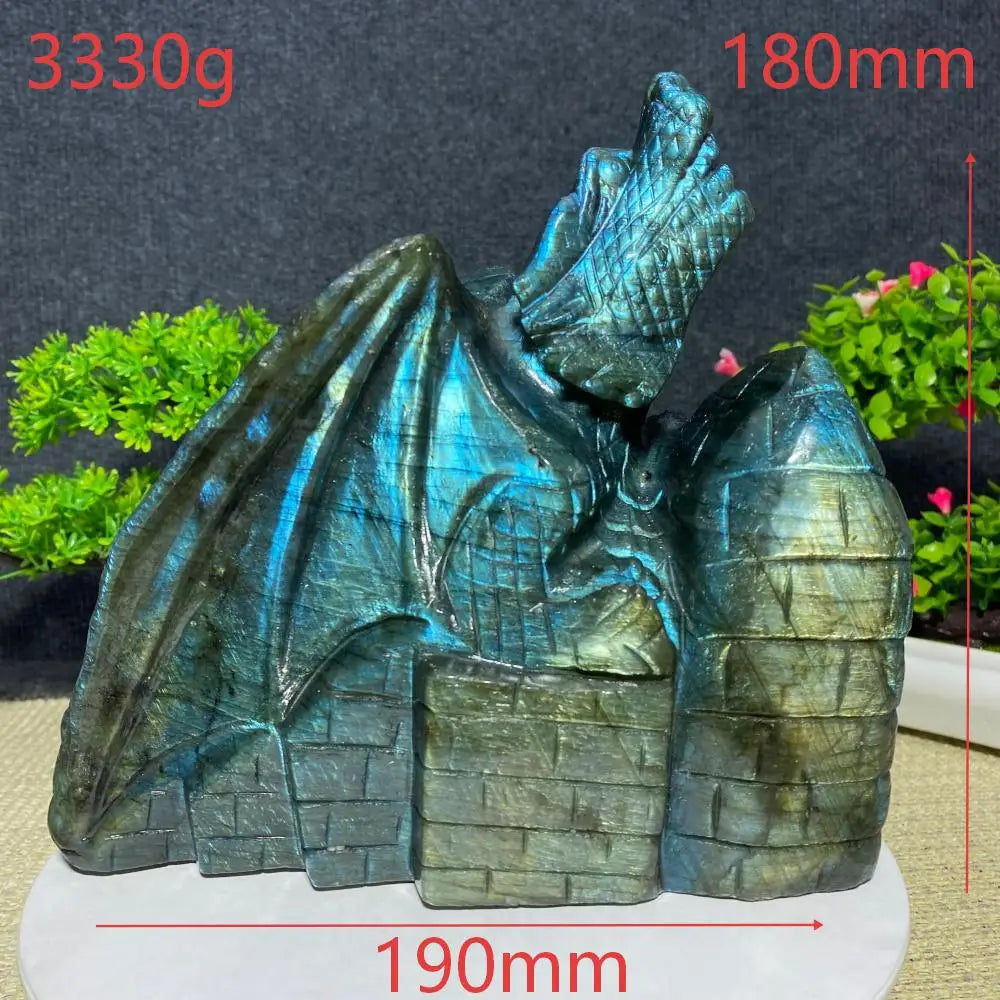 Blue Labradorite Flying Dragon-ToShay.org