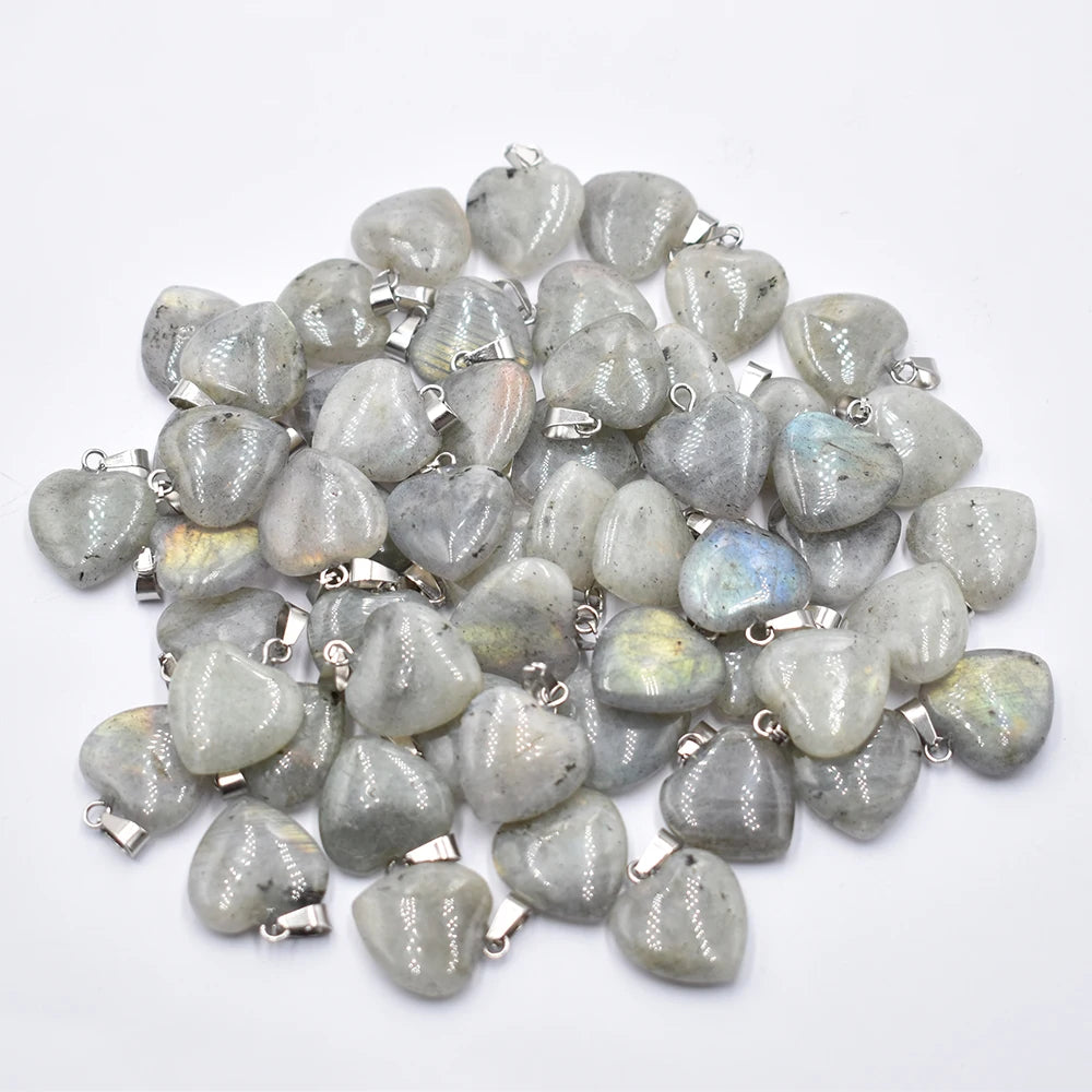 Grey Labrador Heart Pendants-ToShay.org