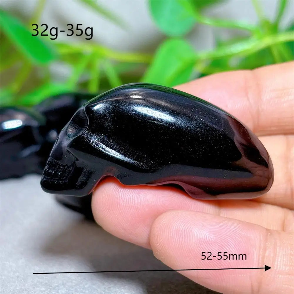 Black Obsidian Alien Skull-ToShay.org