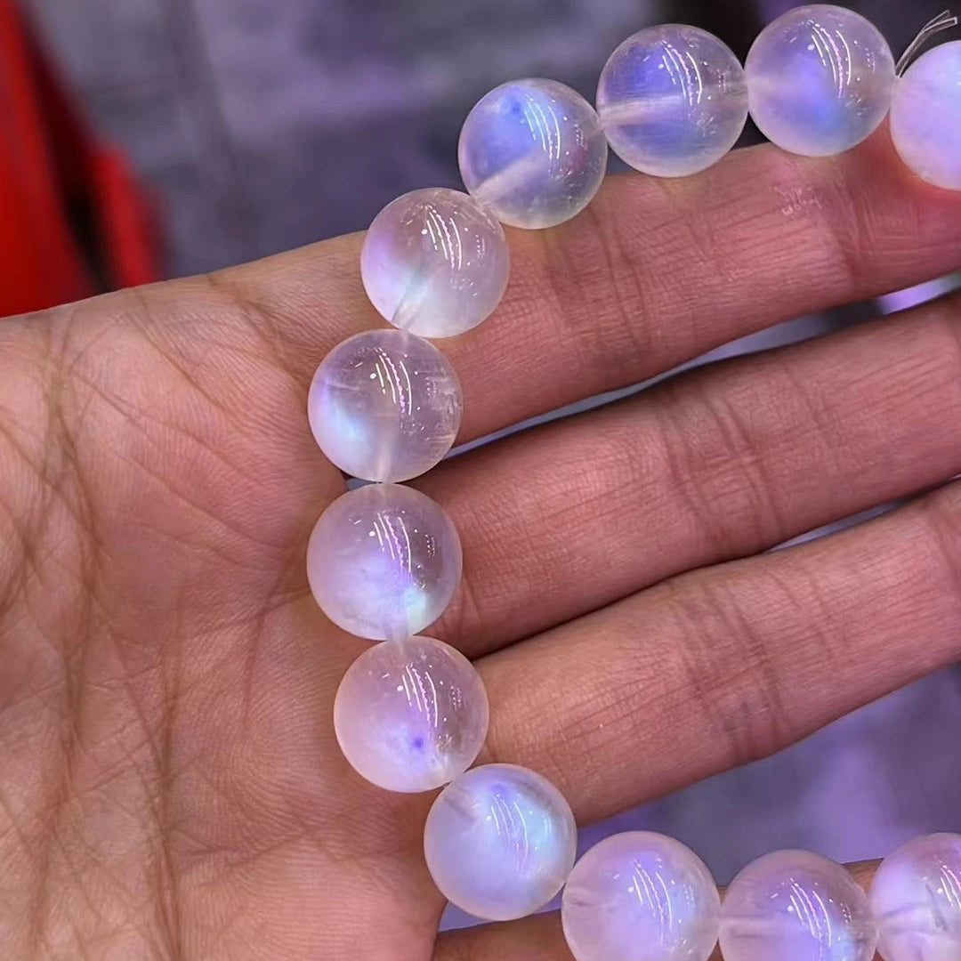 Blue Moonstone Bead Bracelet-ToShay.org