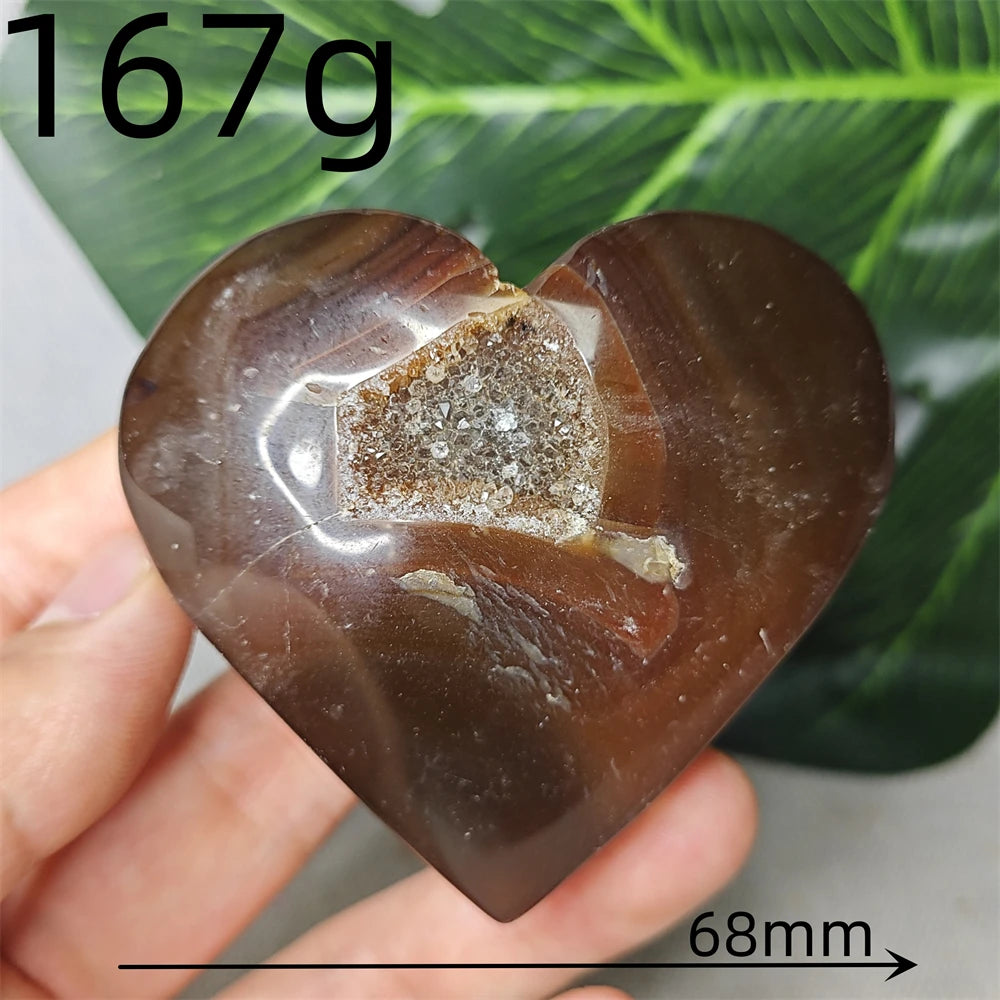 Red Agate Geode Heart-ToShay.org