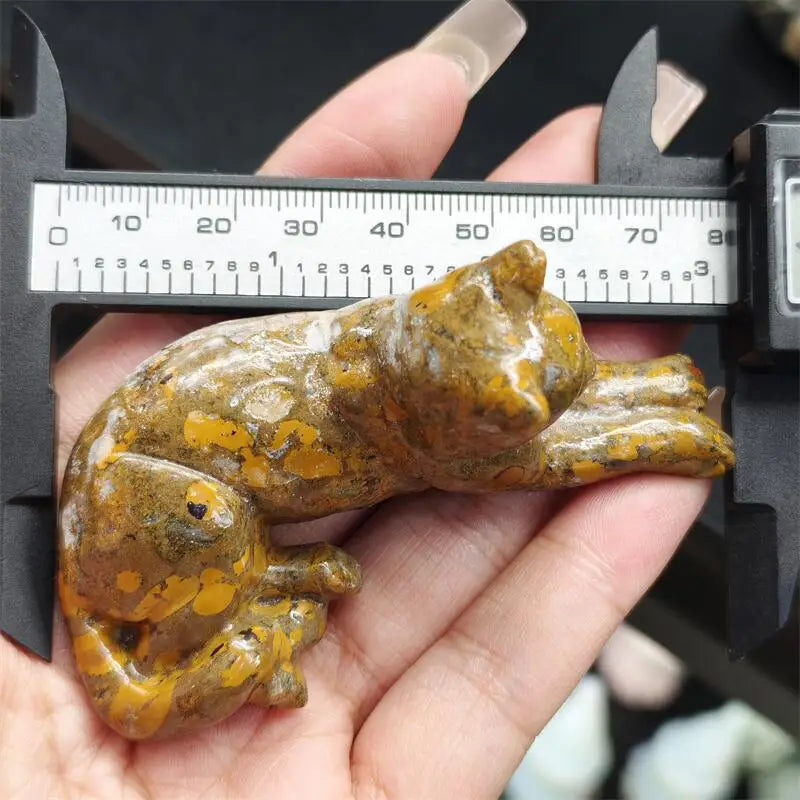 Yellow Unakite Cat-ToShay.org