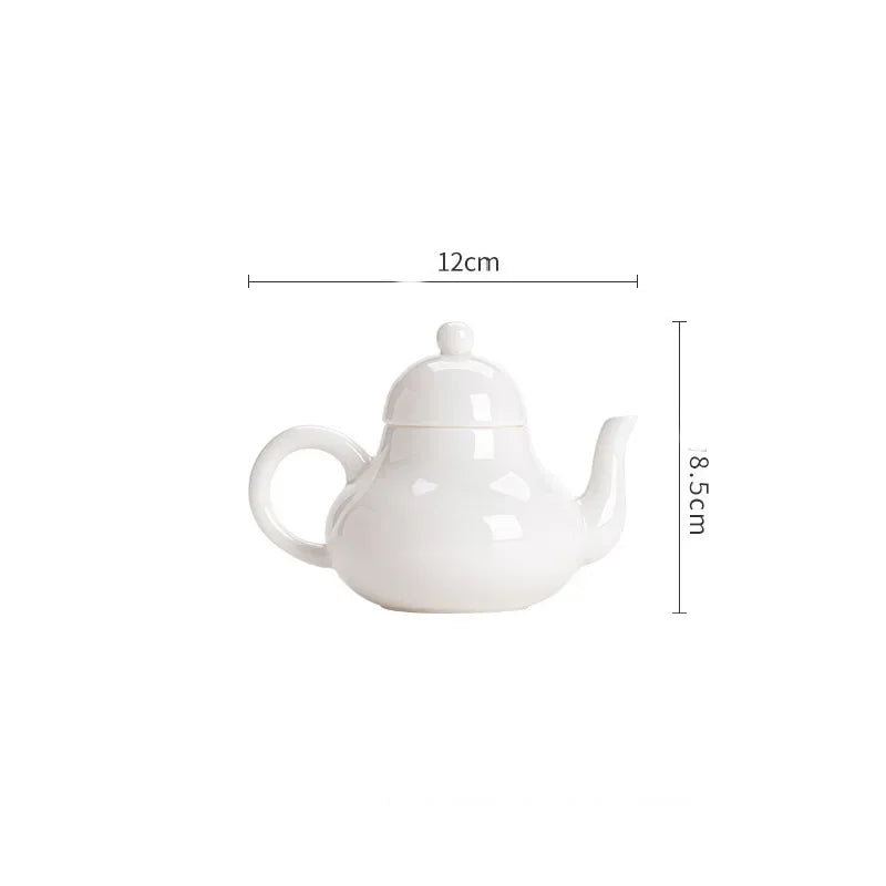 White Porcelain Tea Pot-ToShay.org