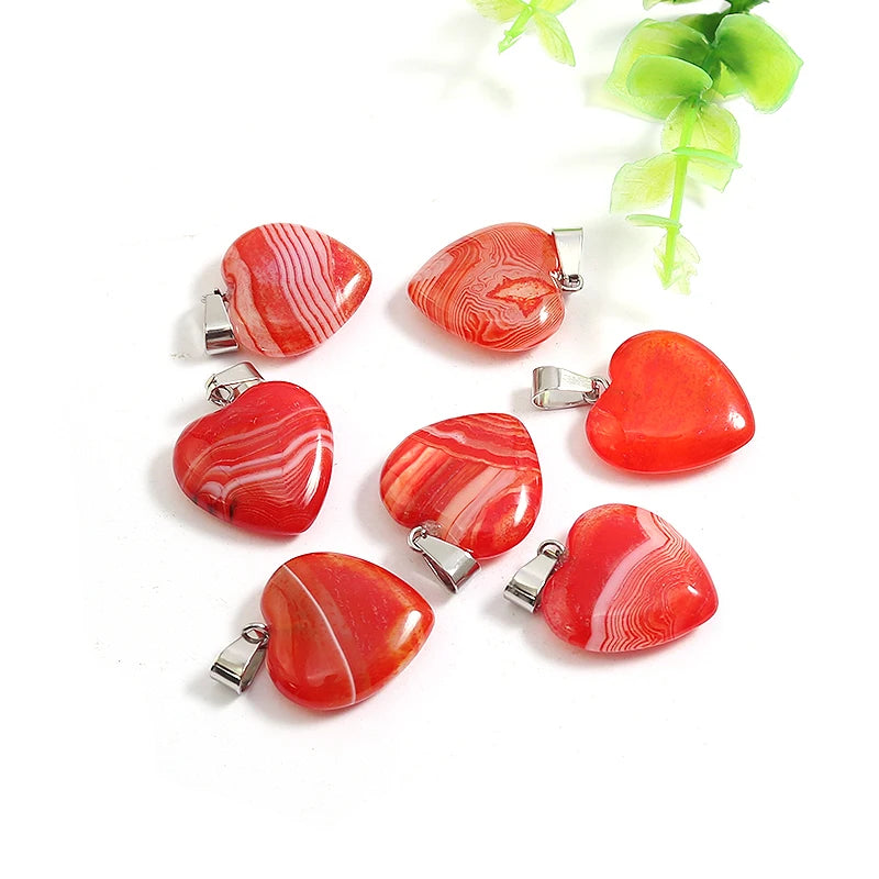 Mixed Stripe Agate Pendants-ToShay.org