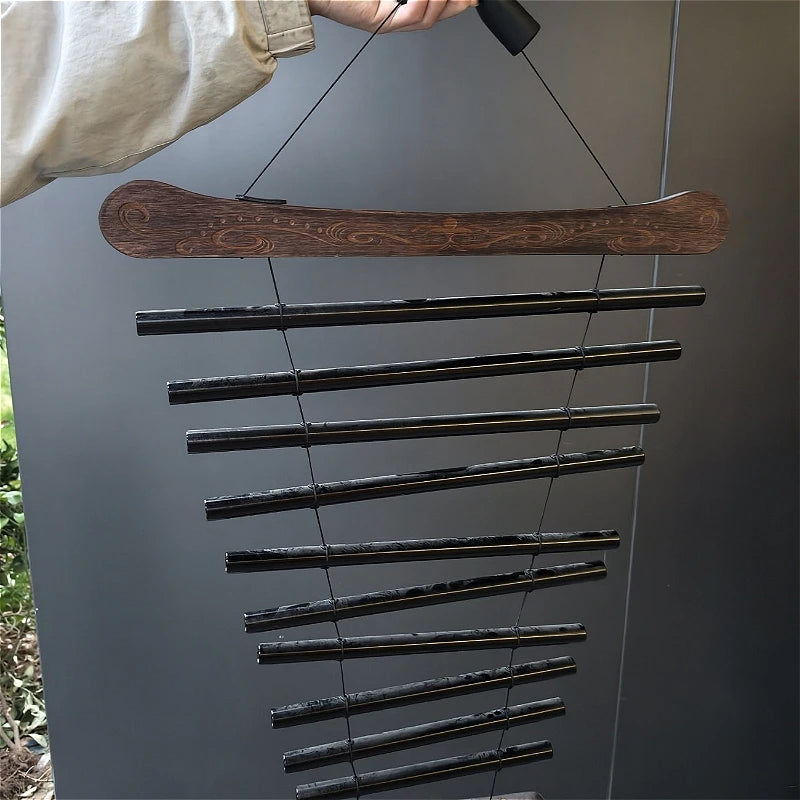 Handheld Sound Beam Chime Aluminium Portable Wind Chime Hanging Yoga Meditation Relaxation Sound Healing Percussion Chimes-ToShay.org