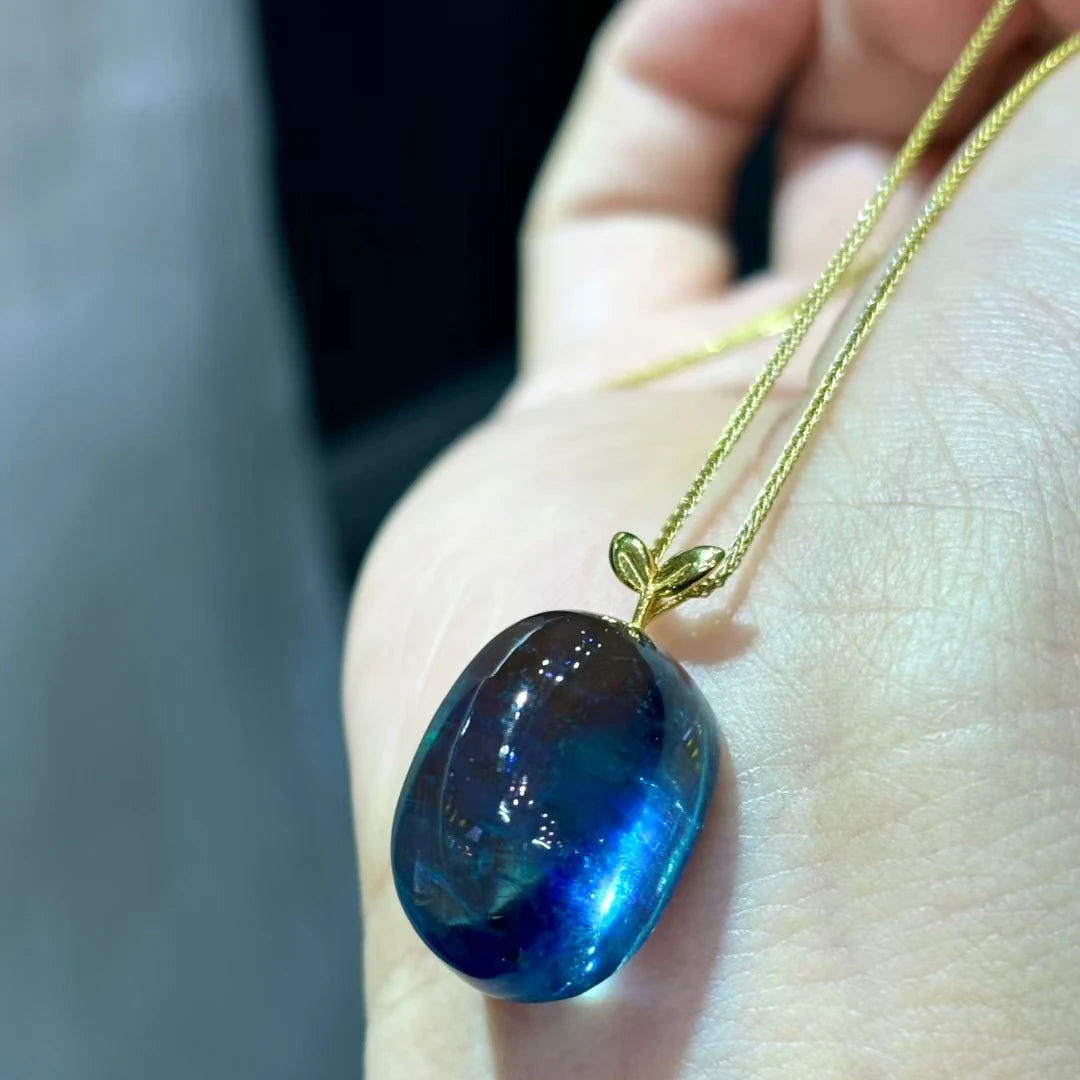 Blue Aquamarine Pendant-ToShay.org