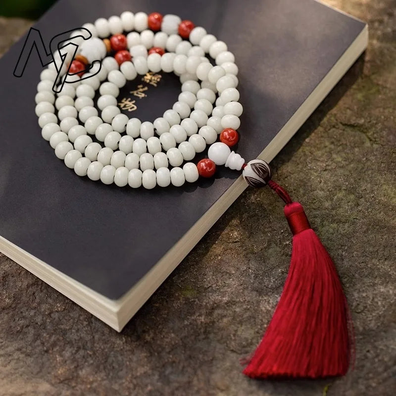 White Bodhi Root Beads-ToShay.org