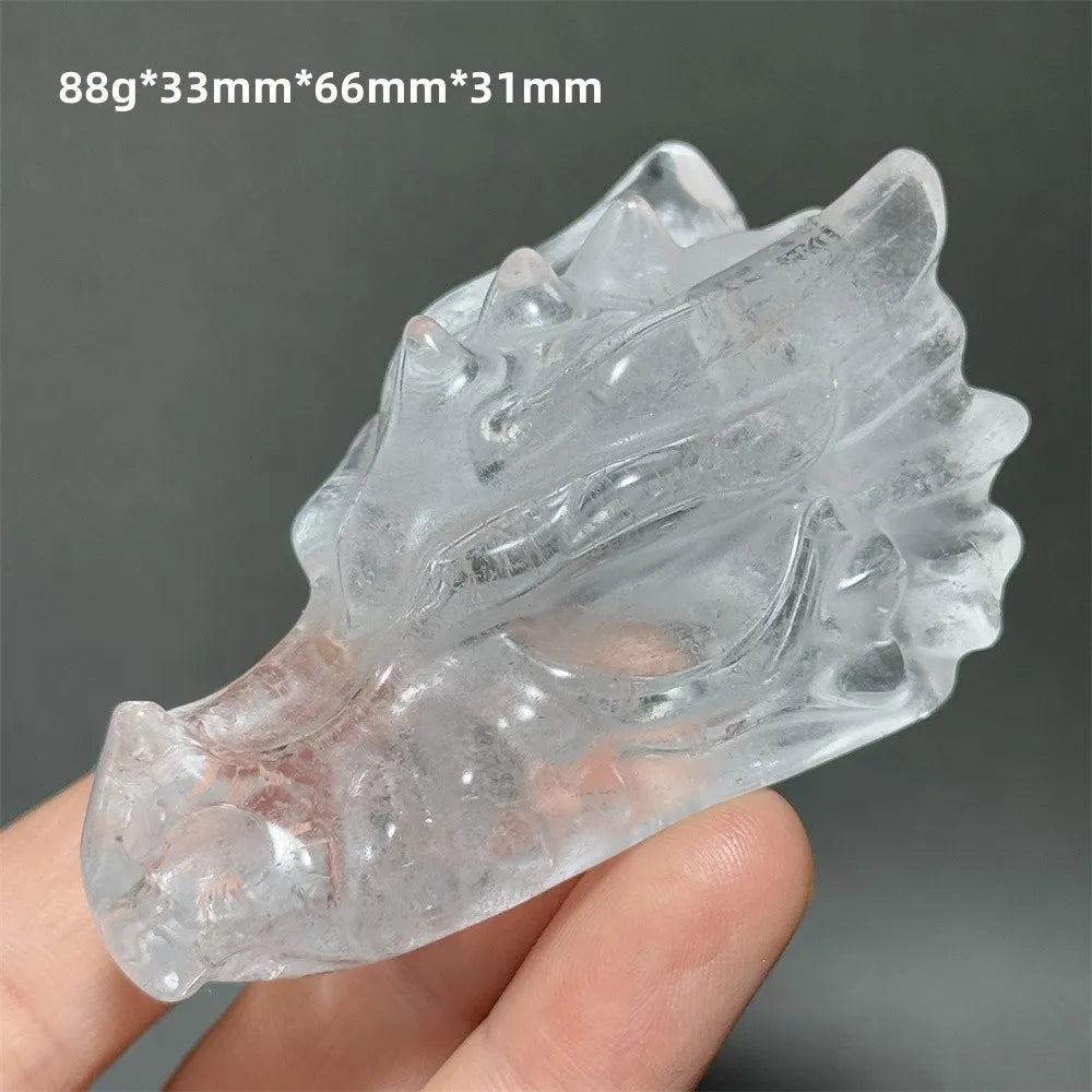 Clear Crystal Dragon Head-ToShay.org