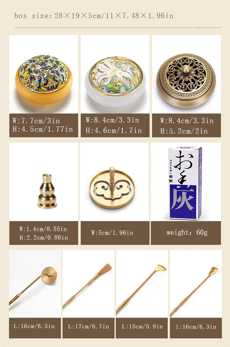 Copper Incense Burner Set-ToShay.org